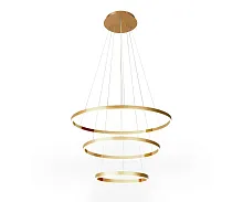 Люстра подвесная светодиодная Тор 08223,36A(3000K) Kink Light латунь на 1 лампу, основание латунь в стиле хай-тек современный кольца Люстра подвесная светодиодная Тор 08223,36A(3000K) Kink Light латунь на 1 лампу, основание латунь в стиле хай-тек современный кольца